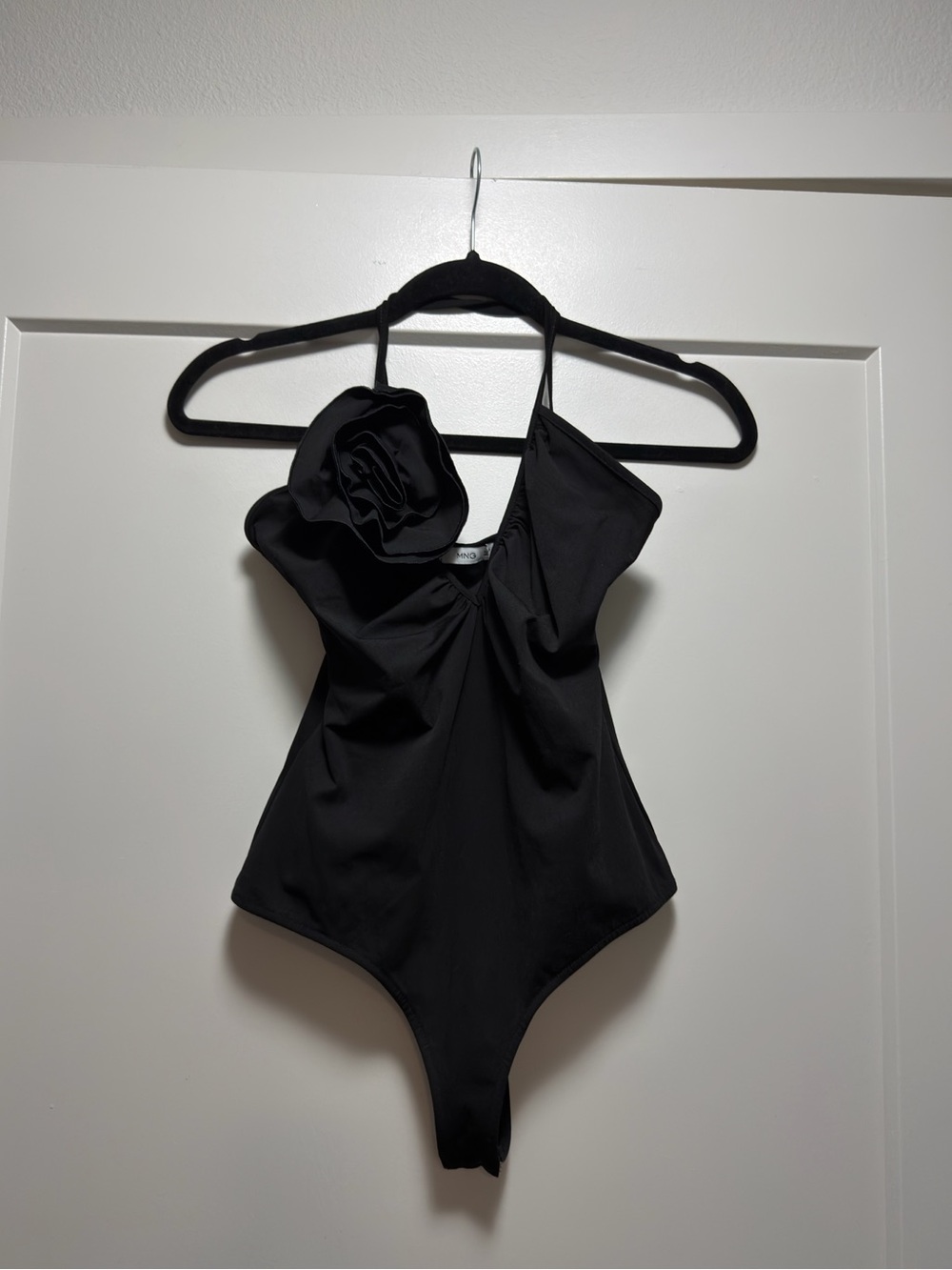 Mango: Halter bodysuit with rosette